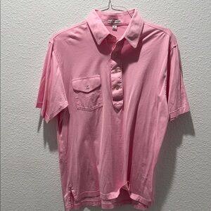 Pink Peter Millar Men's Polo Shirt